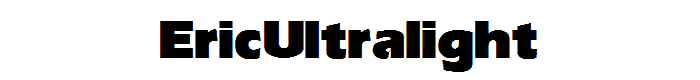 Eric Ultralight font